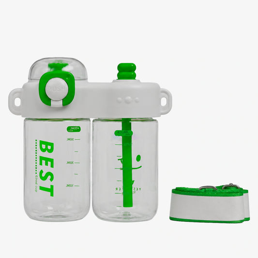 Cute & Stylish Dividing Cup Double Drink Bottle for Kids - 860ml