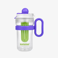 Cute Kids Ball Cup Sipper Bottle with Straw - 550ml