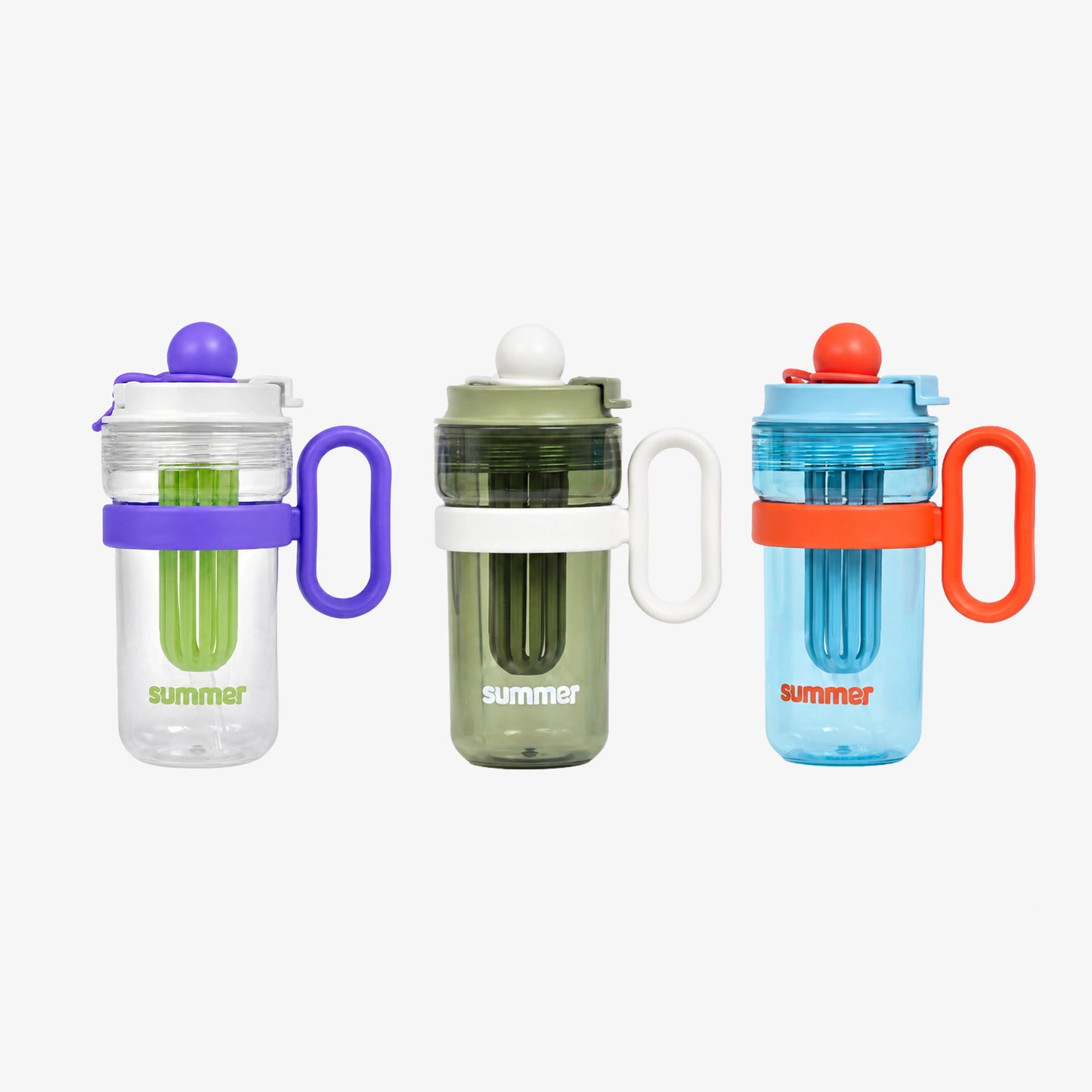 Cute Kids Ball Cup Sipper Bottle with Straw - 550ml