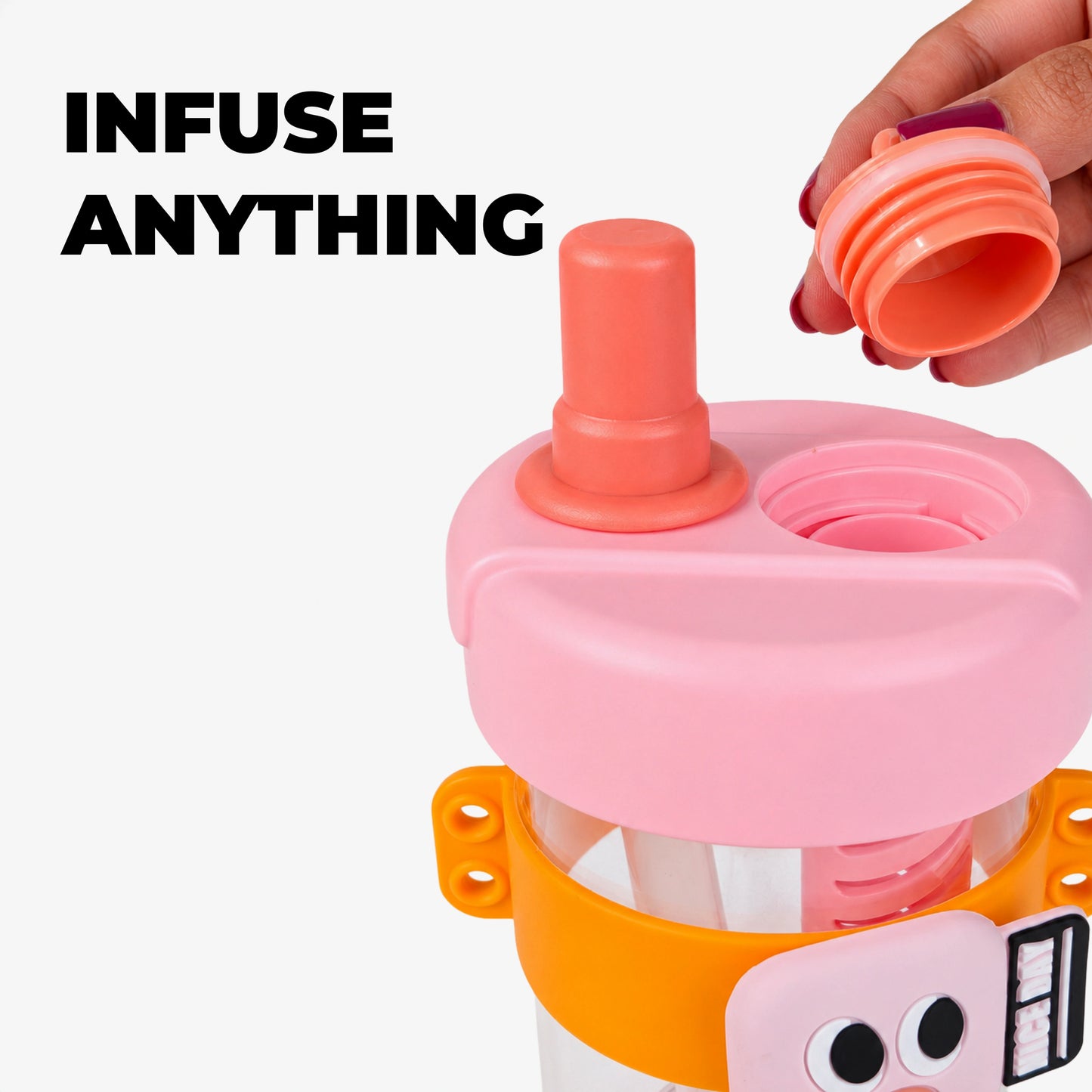 Super Cute Trendy Tritan tumbler bottle with Straw for Kids - 500ml