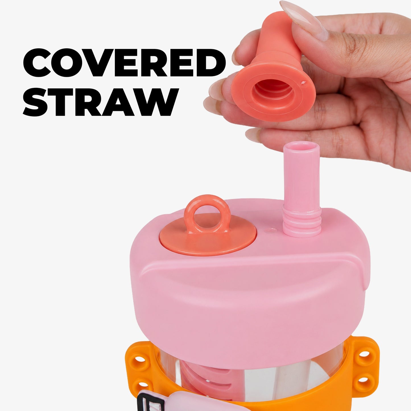 Super Cute Trendy Tritan tumbler bottle with Straw for Kids - 500ml