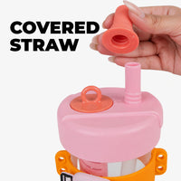 Super Cute Trendy Tritan tumbler bottle with Straw for Kids - 500ml