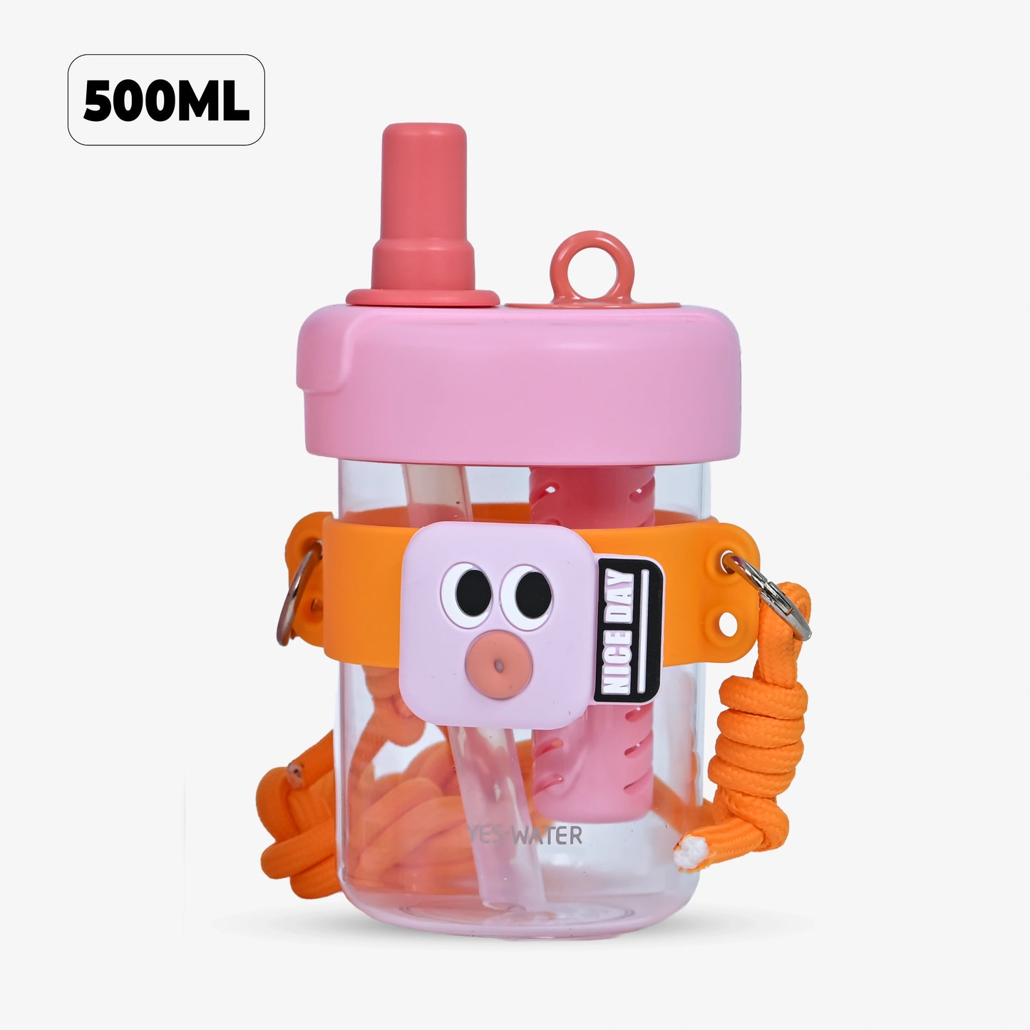 Super Cute Trendy Tritan tumbler bottle with Straw for Kids - 500ml