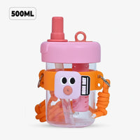 Super Cute Trendy Tritan tumbler bottle with Straw for Kids - 500ml