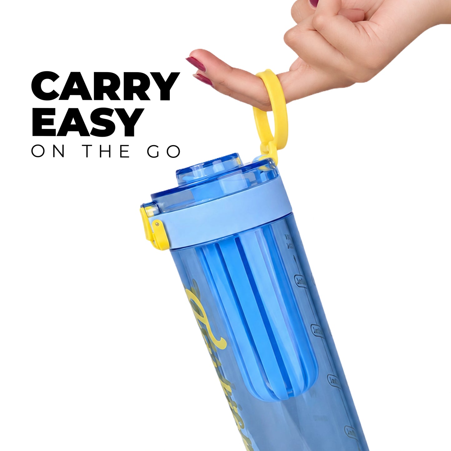 2-in-1 Fruit & Tea Infuser Water Bottle with Flip-Lock Lid – 550ml