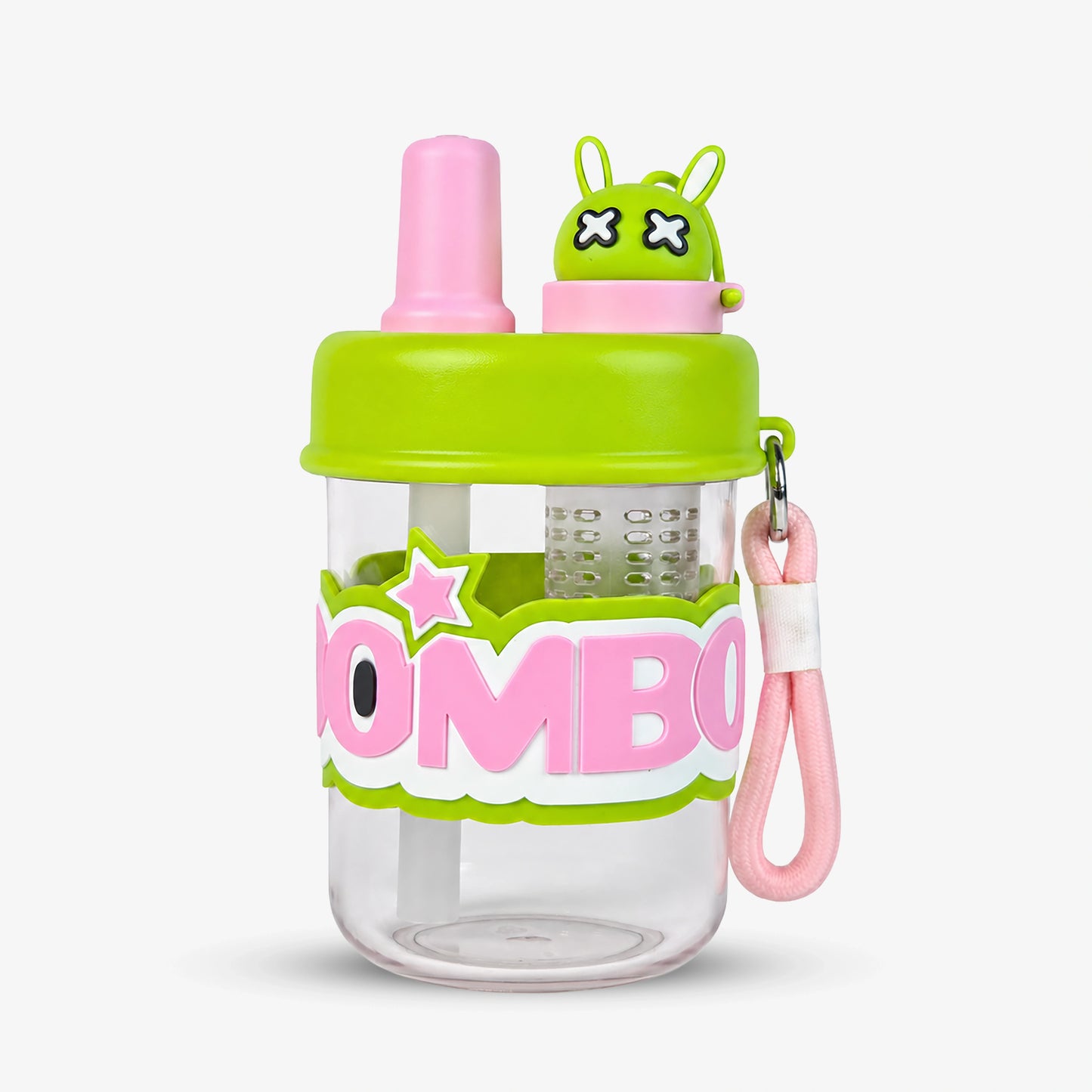 BOOM Cartoon Infuser Straw Bottle for Kids - 420ml