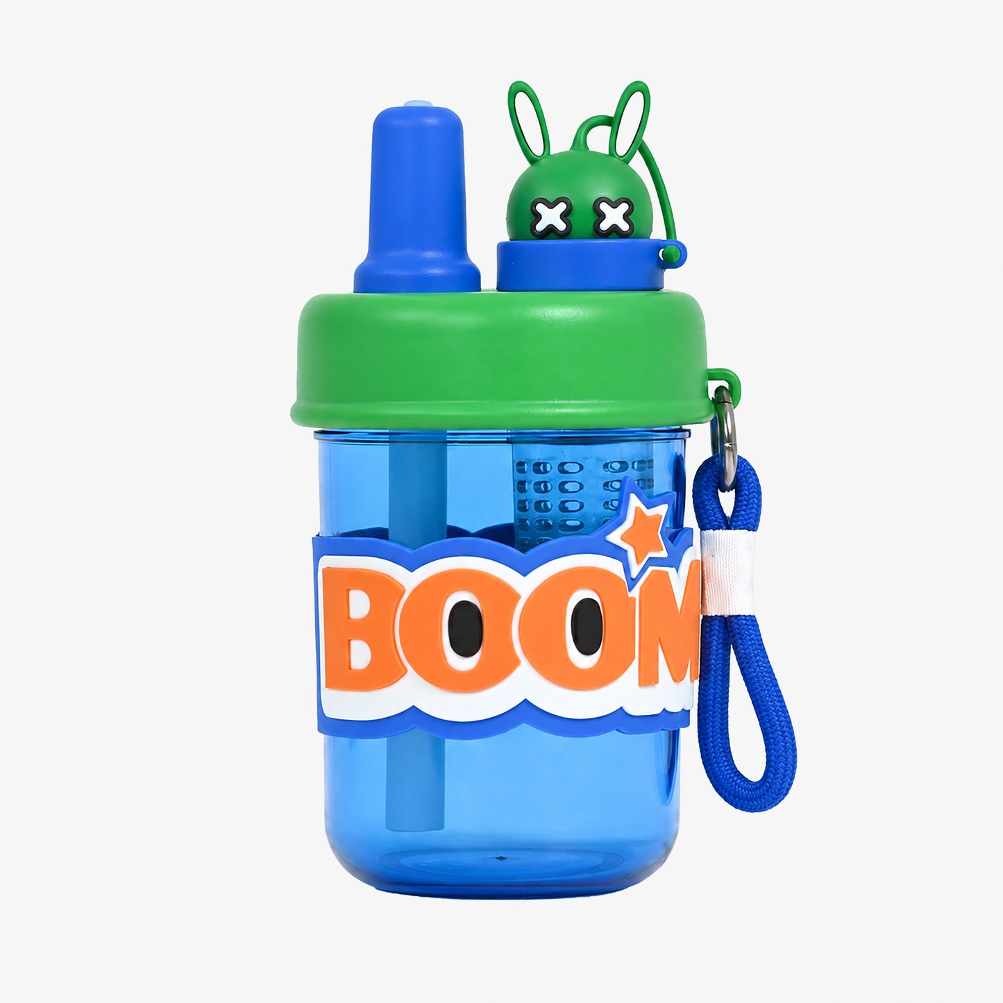 BOOM Cartoon Infuser Straw Bottle for Kids - 420ml