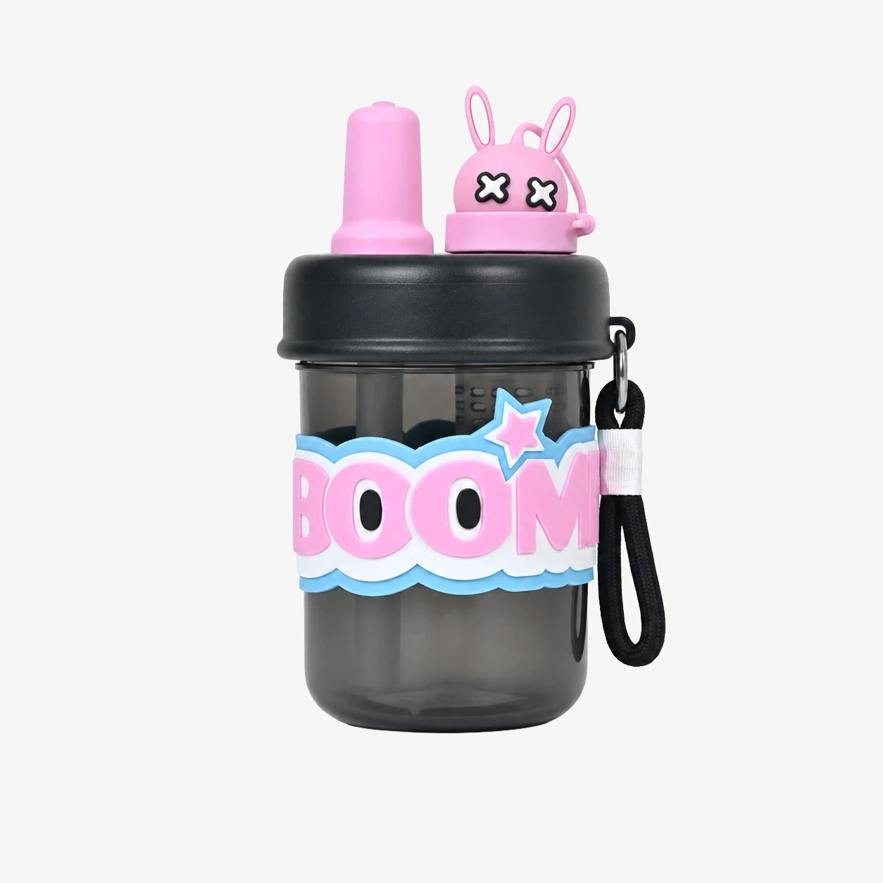 BOOM Cartoon Infuser Straw Bottle for Kids - 420ml