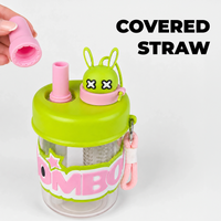 BOOM Cartoon Infuser Straw Bottle for Kids - 420ml