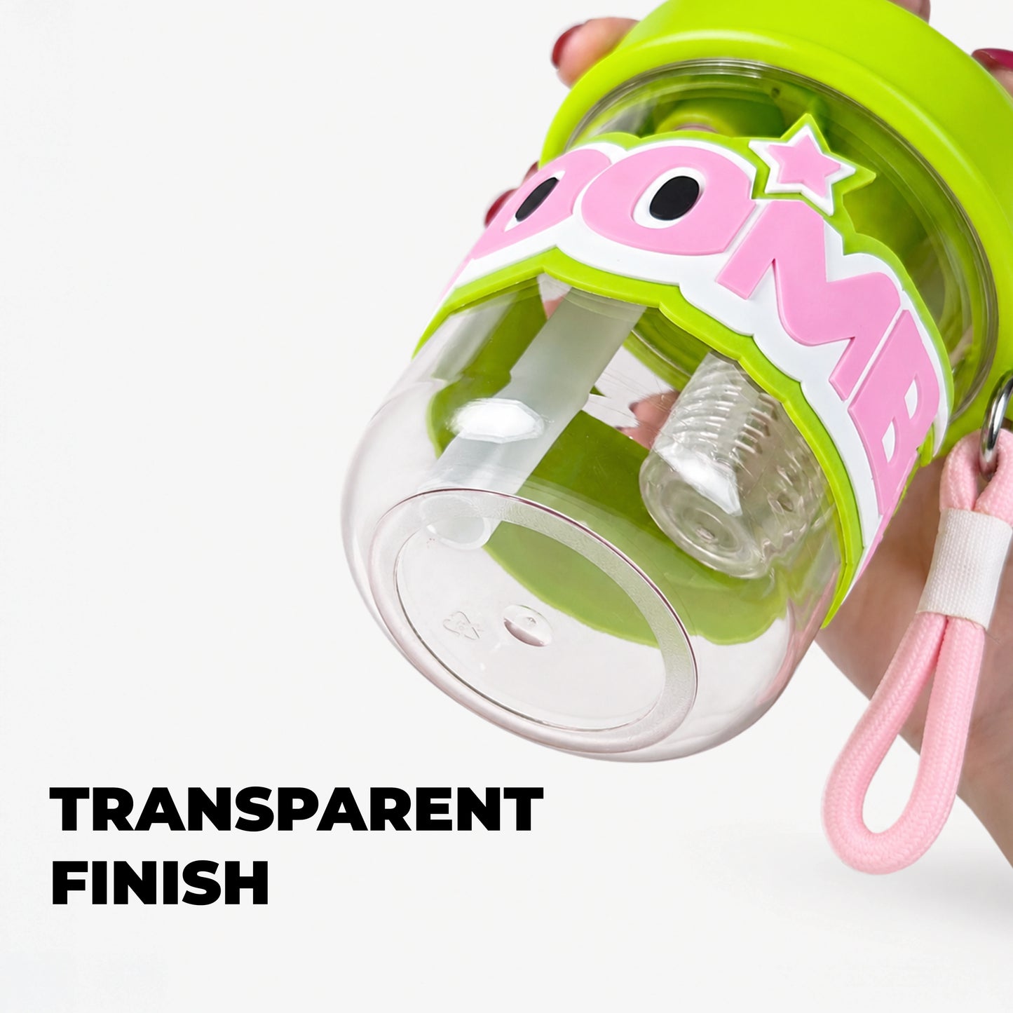BOOM Cartoon Infuser Straw Bottle for Kids - 420ml