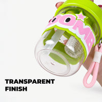 BOOM Cartoon Infuser Straw Bottle for Kids - 420ml