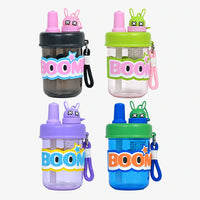BOOM Cartoon Infuser Straw Bottle for Kids - 420ml
