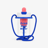 Cute Ice Cream Bottle with Straw Sipper for Kids - 650ml