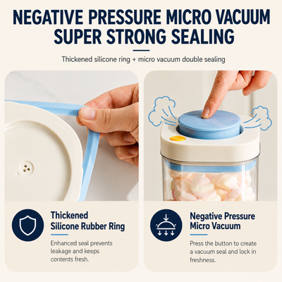 HOMX Airtight Food Storage Containers | Fridge Storage Bin
