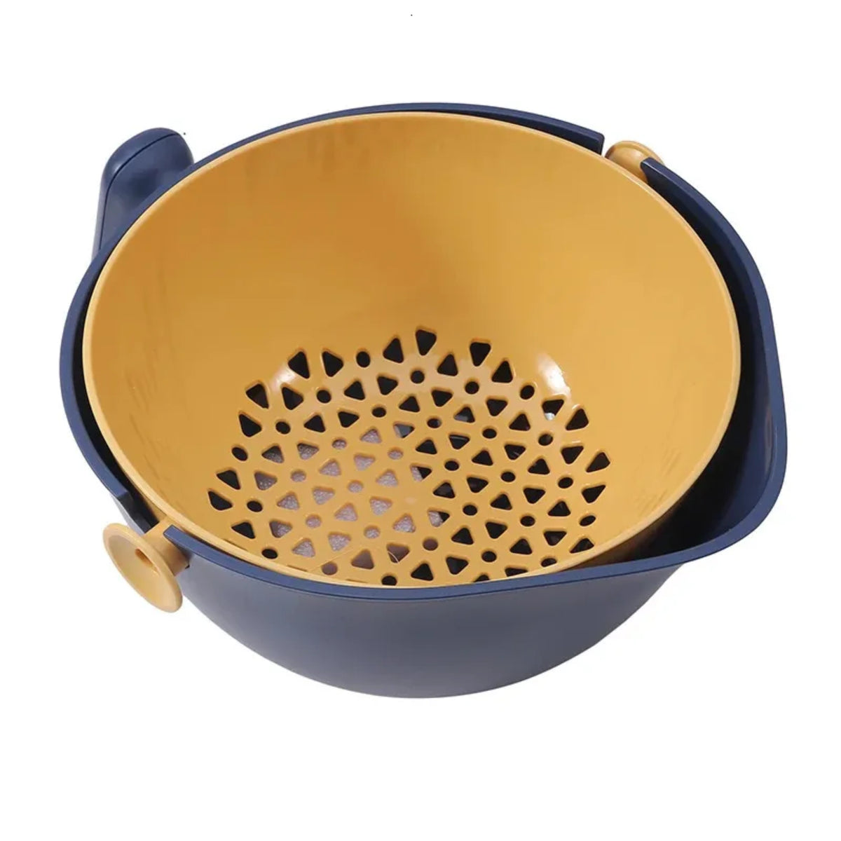 Multi-Purpose Kitchen Drain Basket & Strainer, 2L Colander (Blue)