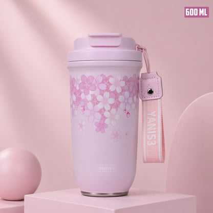 Premium Vacuum Insulated Cup with Lid - 600ml