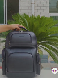 KokoSmile Laptop Backpack with 180° Opening & USB Port
