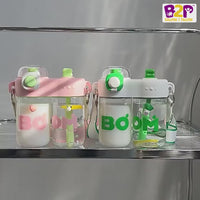 Cute & Stylish Dividing Cup Double Drink Bottle for Kids - 860ml