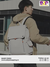 KokoSmile Waterproof Vegan Leather Laptop Backpack (15.6")