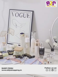 HOMX Premium Vanity Organizer with Dust-Proof Lid & Lipstick Holder