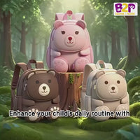 Cute Teddy-shaped 3D Waterproof Backpack for Kids