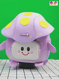 Mushroom Smiley Waterproof Kids Backpack