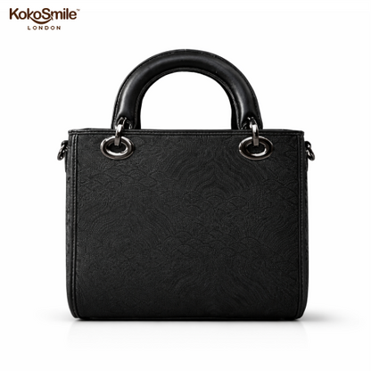 Luxe Hangzhou Silk Leather Tote Handbag for Women