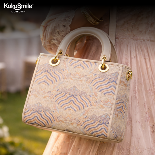 Luxe Hangzhou Silk Leather Tote Handbag for Women