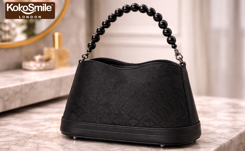 Classy Hangzhou Silk Leather Pearl Handle Handbag for Women Banner 5