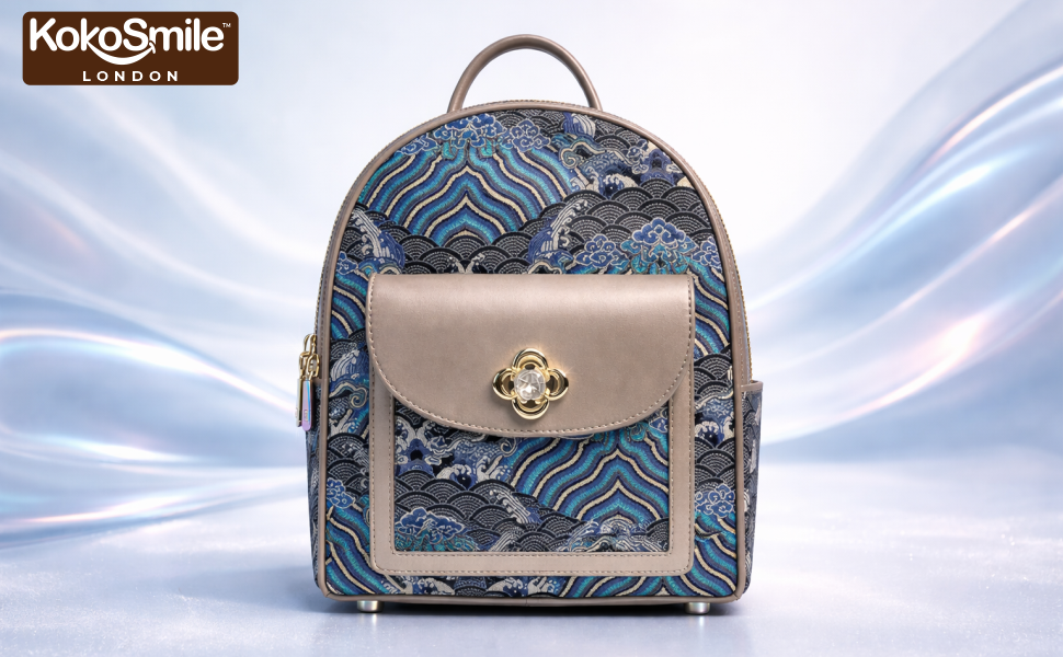 Premium Hangzhou Silk Leather Mini Backpack Banner 1