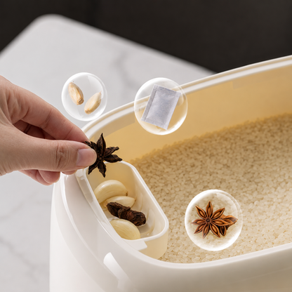 Rice Storage Container Cum Dispenser Tray | 5kg/10kg | BPA-Free & Odorless